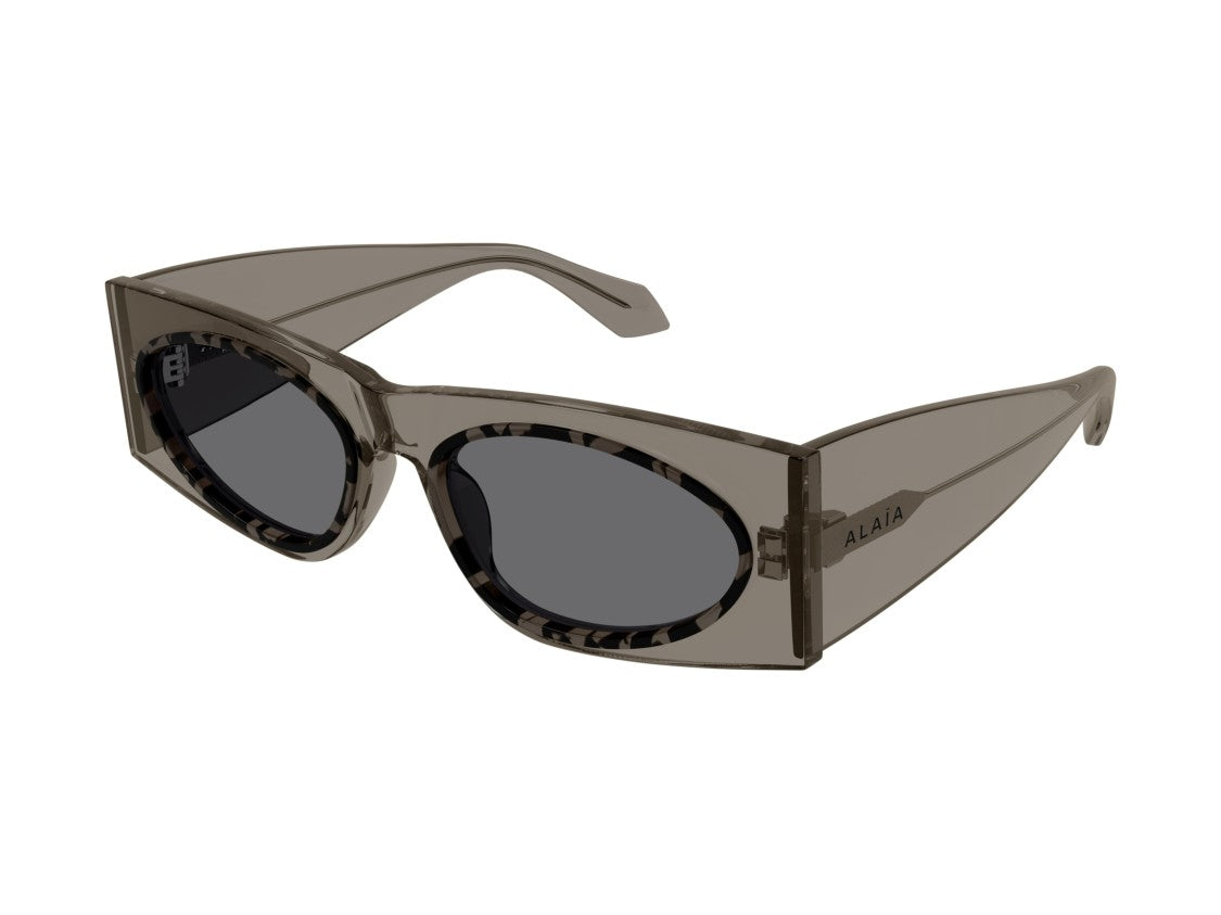Azzedine Alaïa Brown Aa0085s Translucent Oversized Square Sunglasses