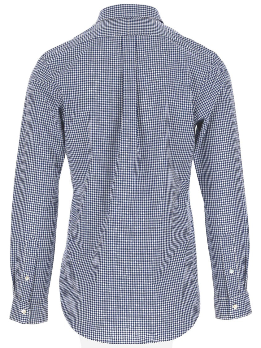 Polo Ralph Lauren Blue Checked Stretch Cotton Shirt