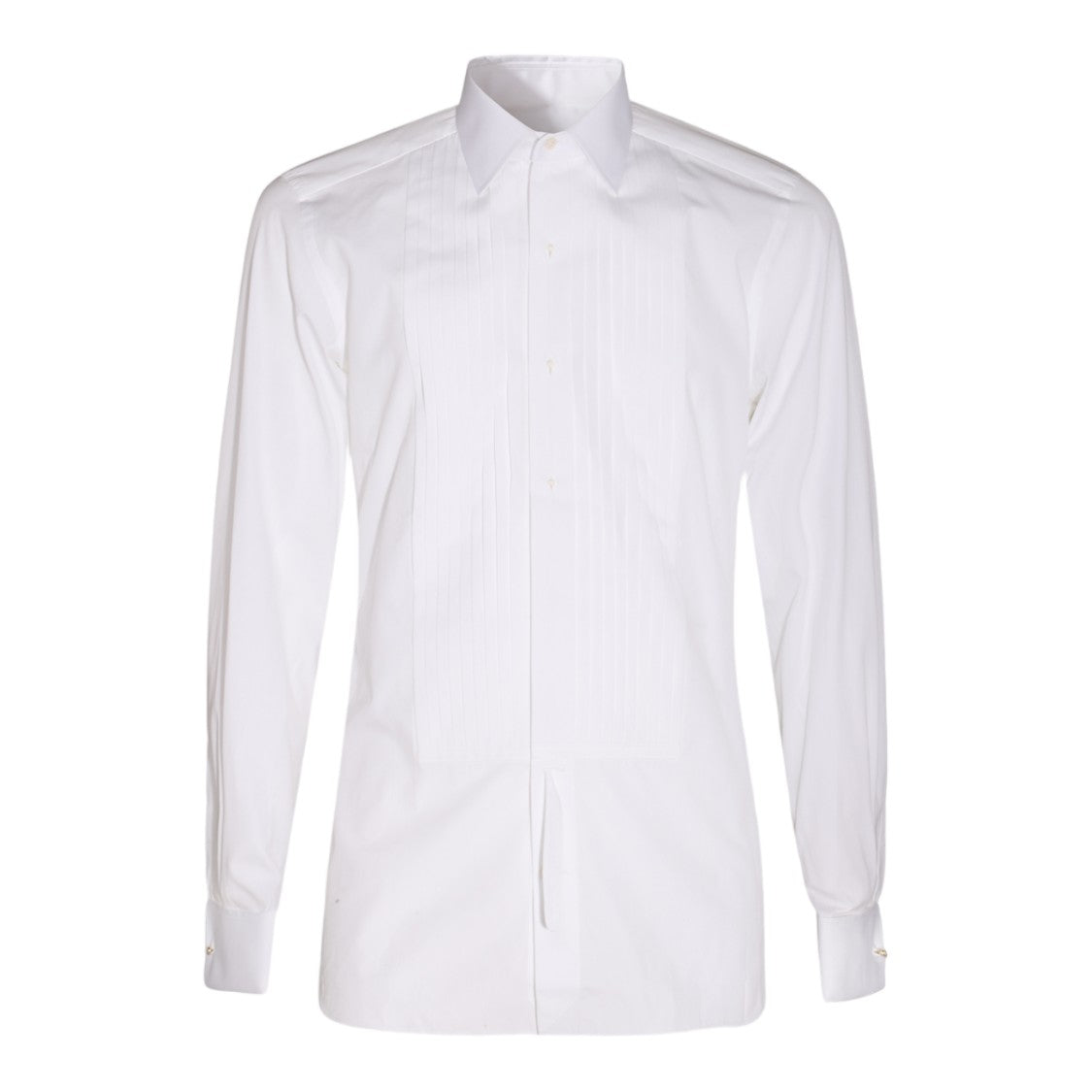 Tom Ford Long-Sleeve Formal Shirt With Subtle Pleated Placket
