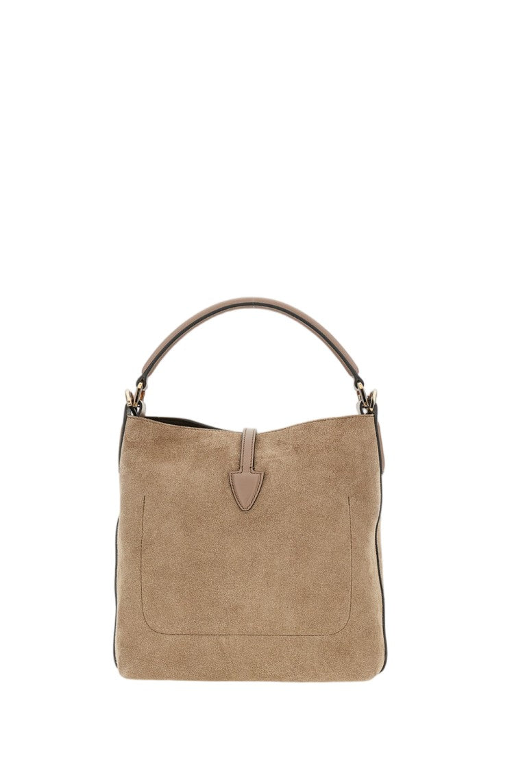 Tod's Mini Bucket Bag With Customized Metal Pendant