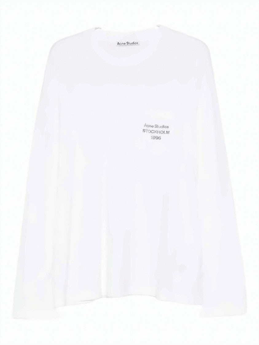 Acne Studios Long-Sleeve Shirt With Textured Fabric And Chest Pocket