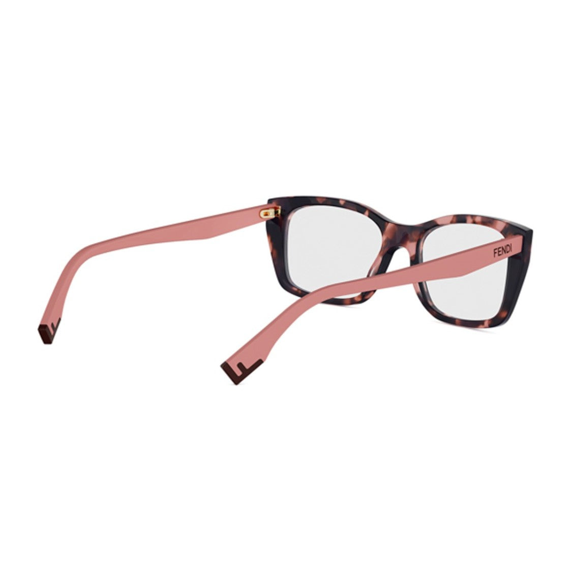 Fendi Havana Way Acetate Rectangular Sunglasses