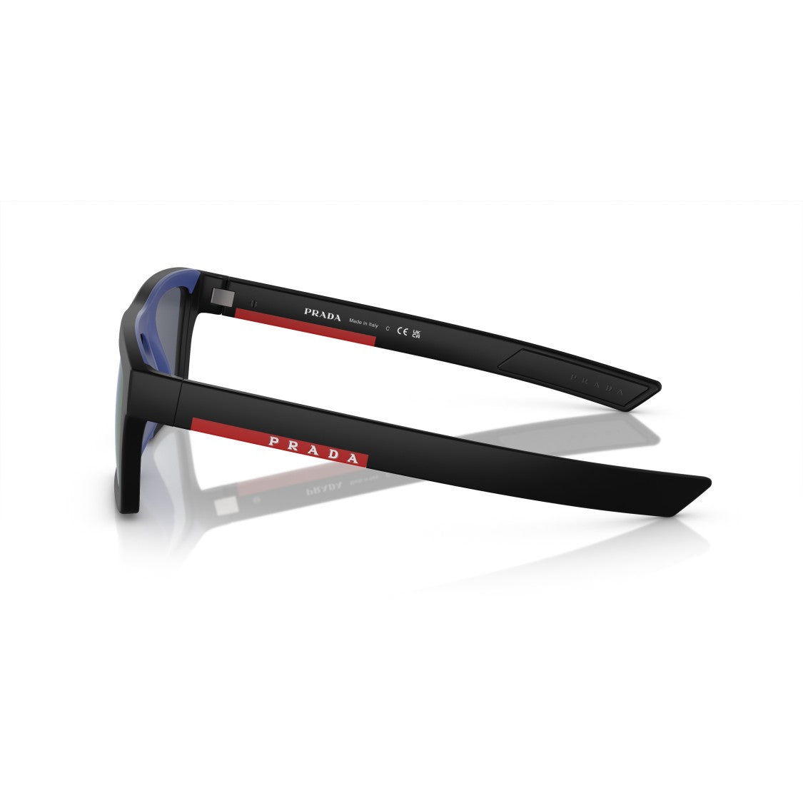 Prada Linea Rossa 0Ps 02Zsu Rectangular Matte Black Sunglasses