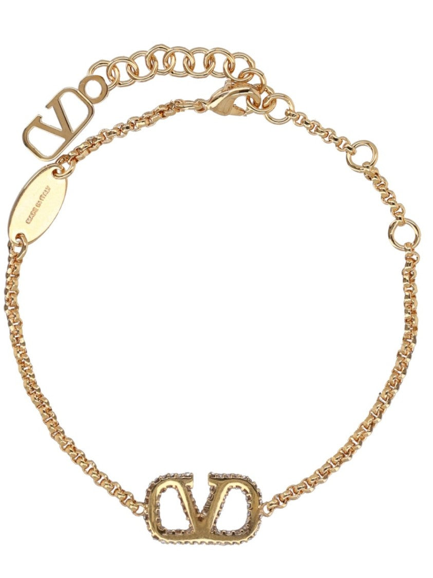 Valentino Garavani Vlogo Signature Gold-Tone Bracelet