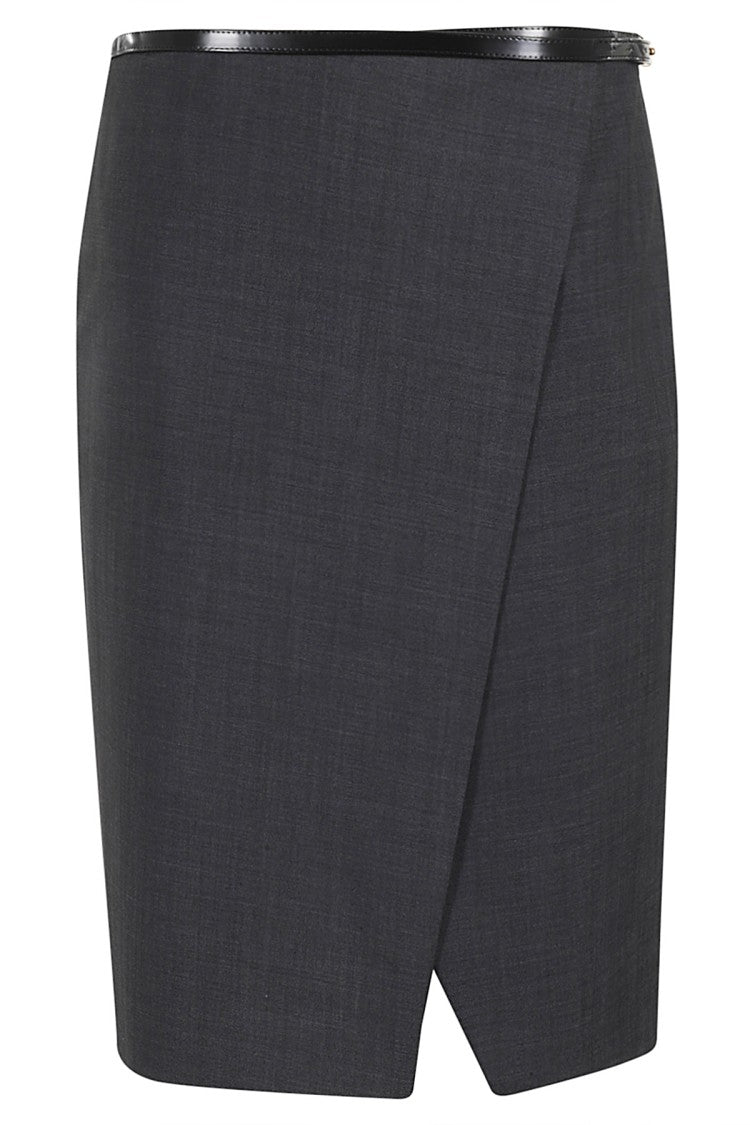 Philosophy Di Lorenzo Serafini Wrap-Around Wool-Blend Skirt