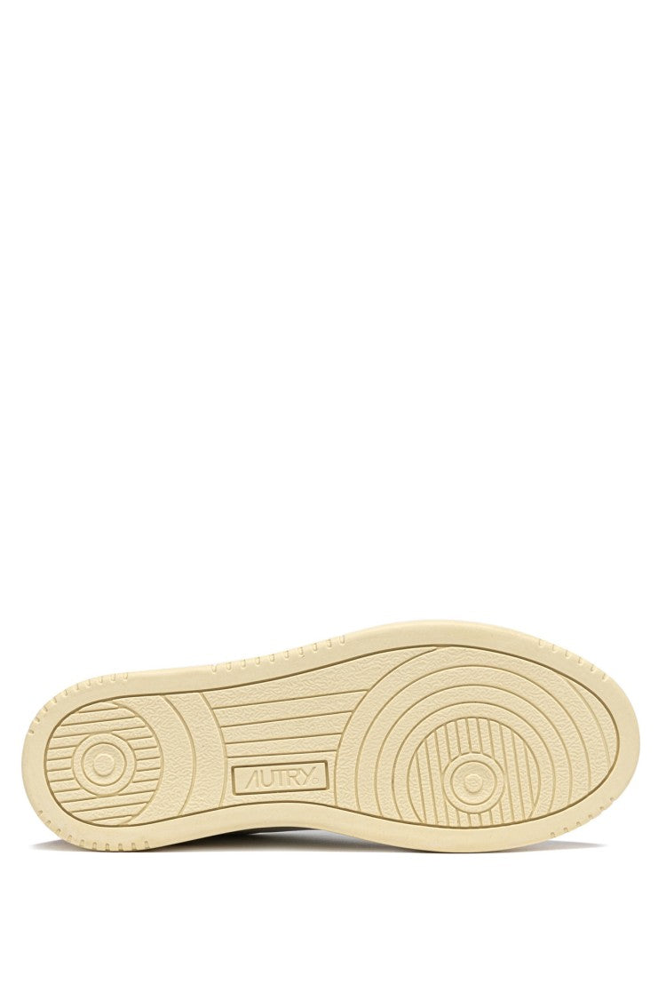 Autry White Medalist Goat Suede Sneakers