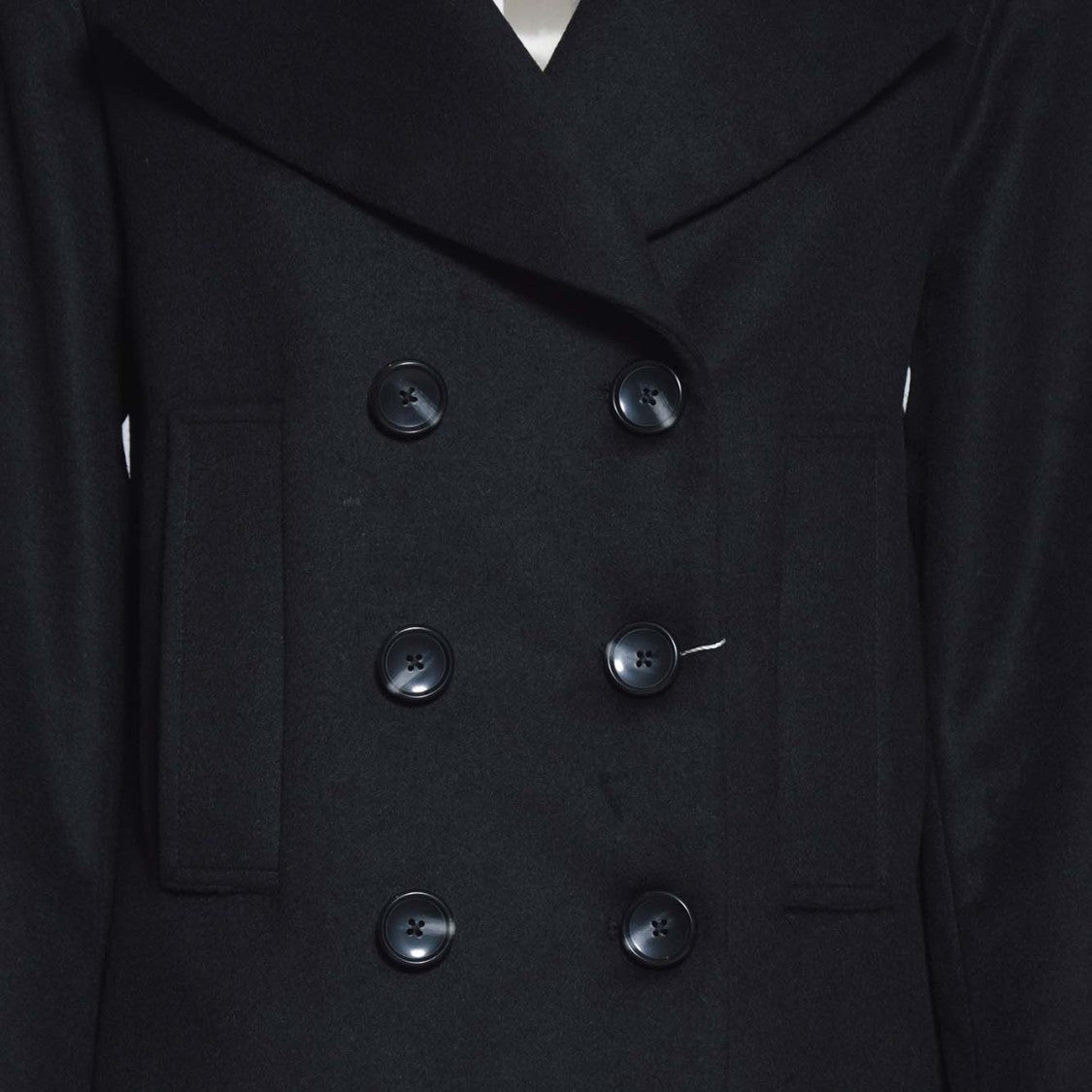Maison Michel Double-Breasted Wool-Cashmere Blend Short Coat