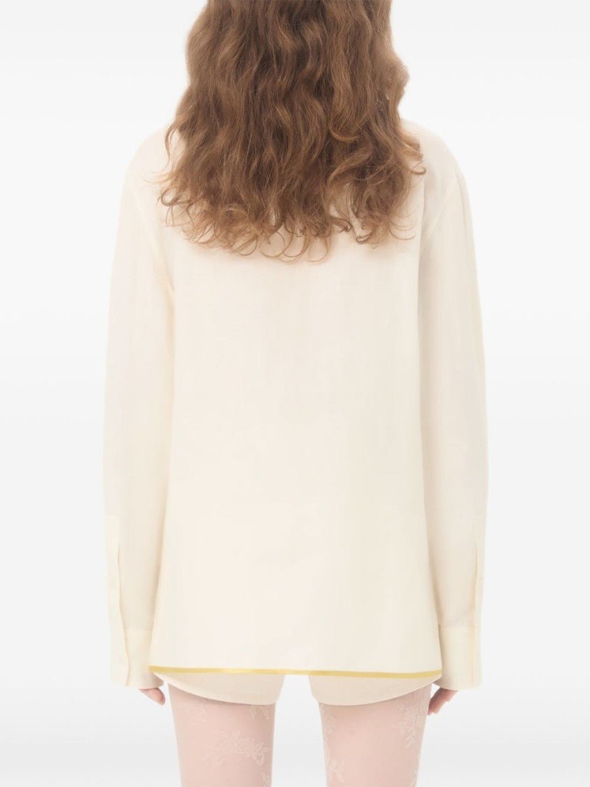Valentino Garavani Floral Embroidered Loose Fit Shirt