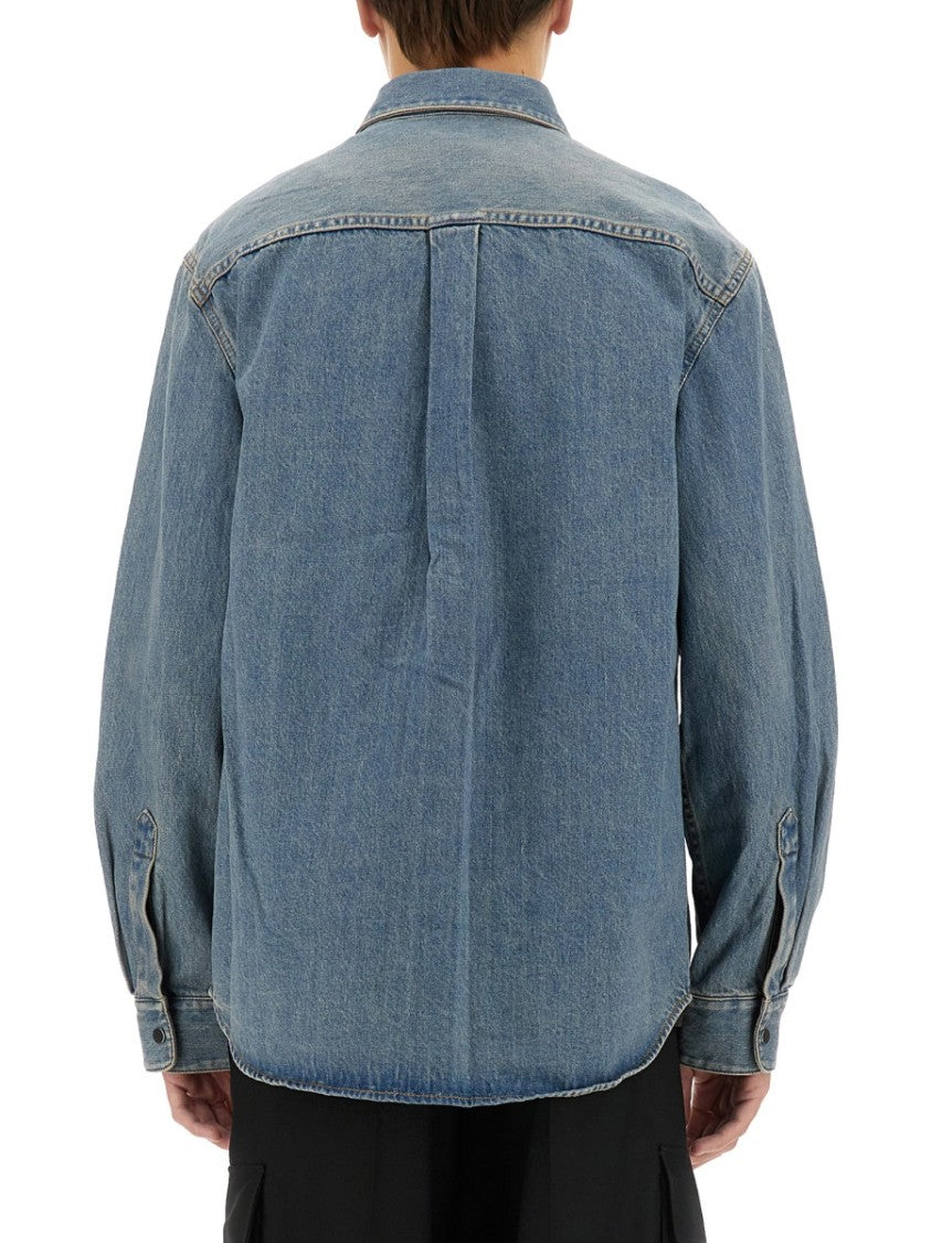 Helmut Lang Light Blue Oversized Denim Shirt