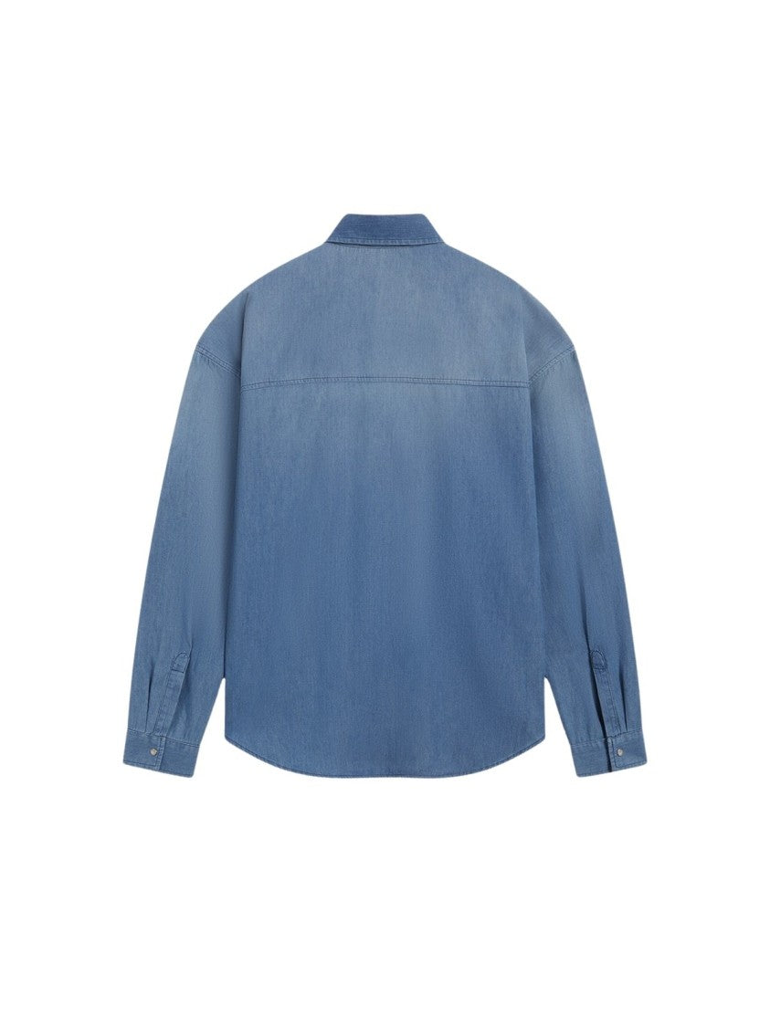 Pence Relaxed-Fit Button-Down Shirt With Textured Fabric