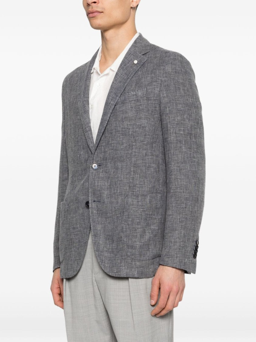 Luigi Bianchi Brando Blue Single Breasted Jacket