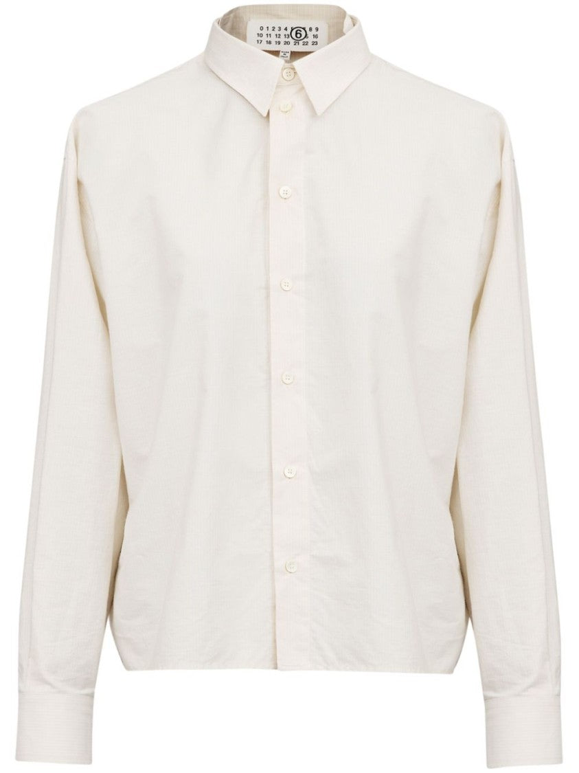 Mm6 By Maison Margiela Layered Design Cotton Shirt