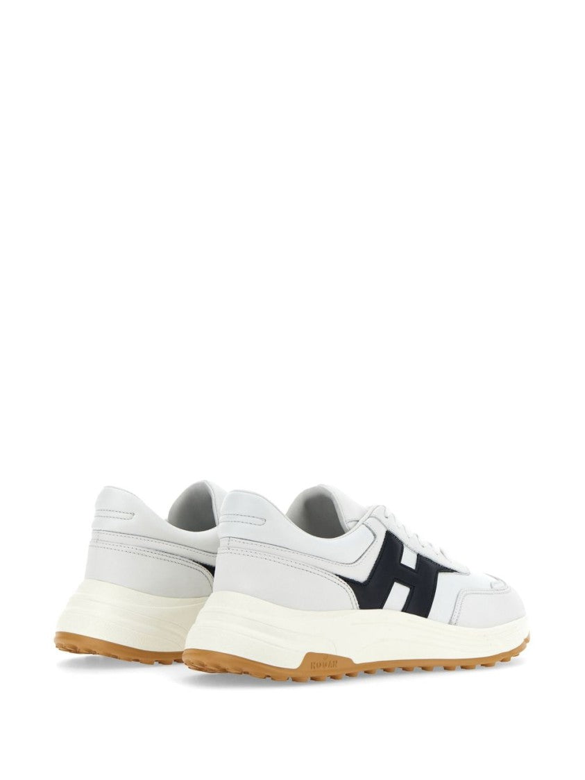 Hogan White Silk And Nylon Sneakers