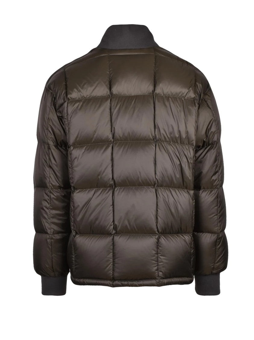 Aspesi Padded Down Jacket With Boxy Silhouette And Ribbed Accents