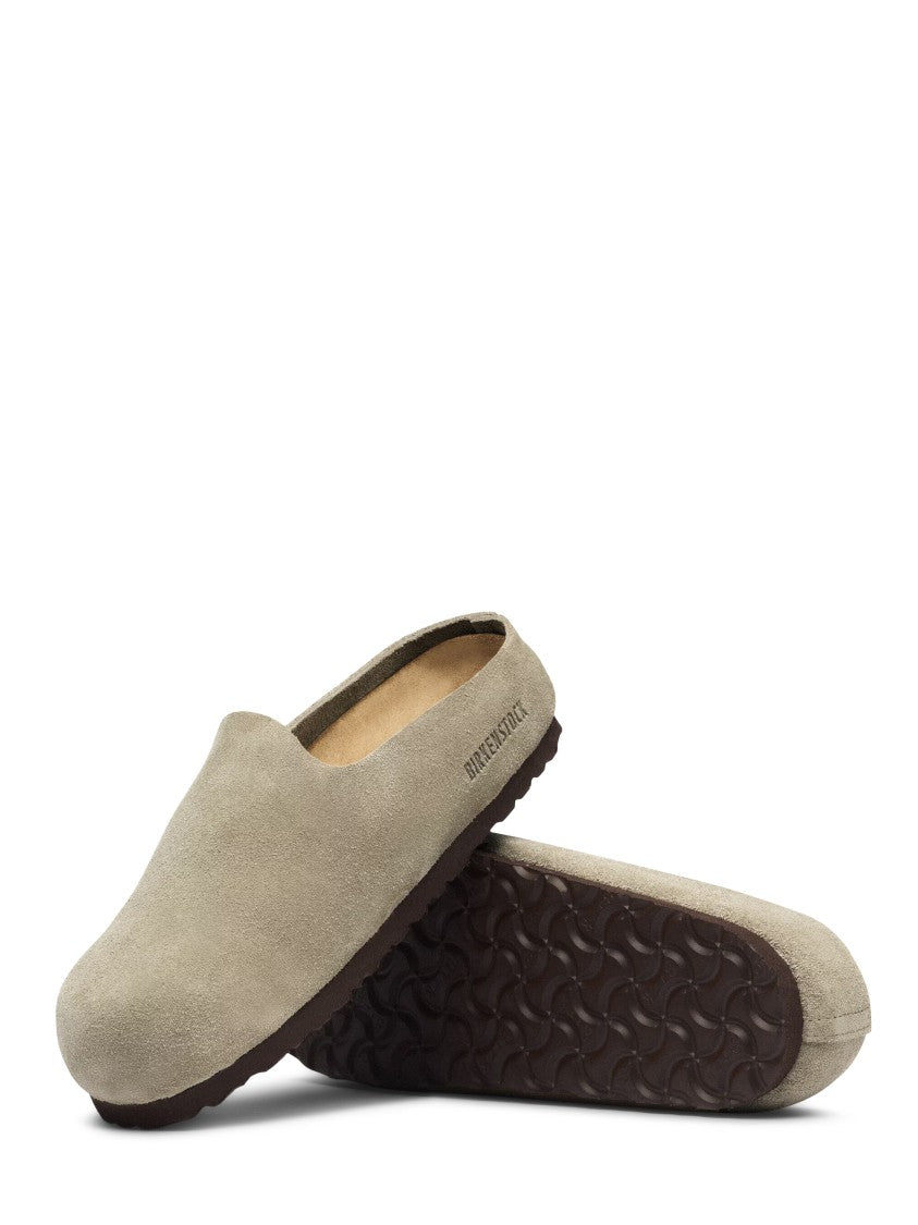 Birkenstock Minimalist Taupe Slip-On Suede Flat Shoes