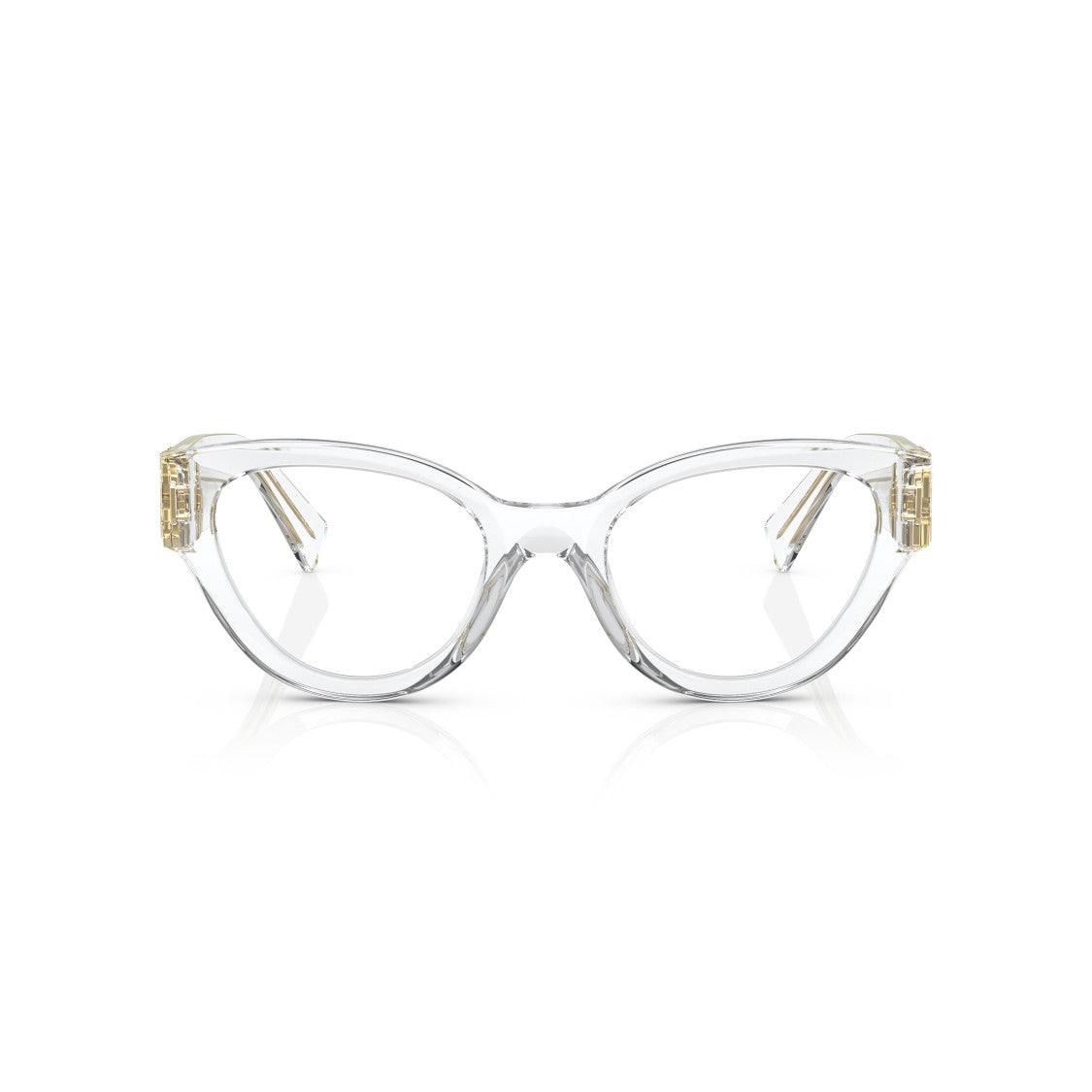 Miu Miu 0Mu 01Vv Transparent Acetate Cat-Eye Eyeglasses