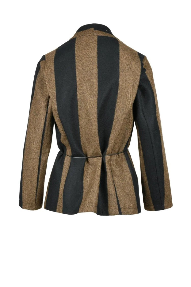 Collection Privee? Soft Blazer Jacket - Black/Brown