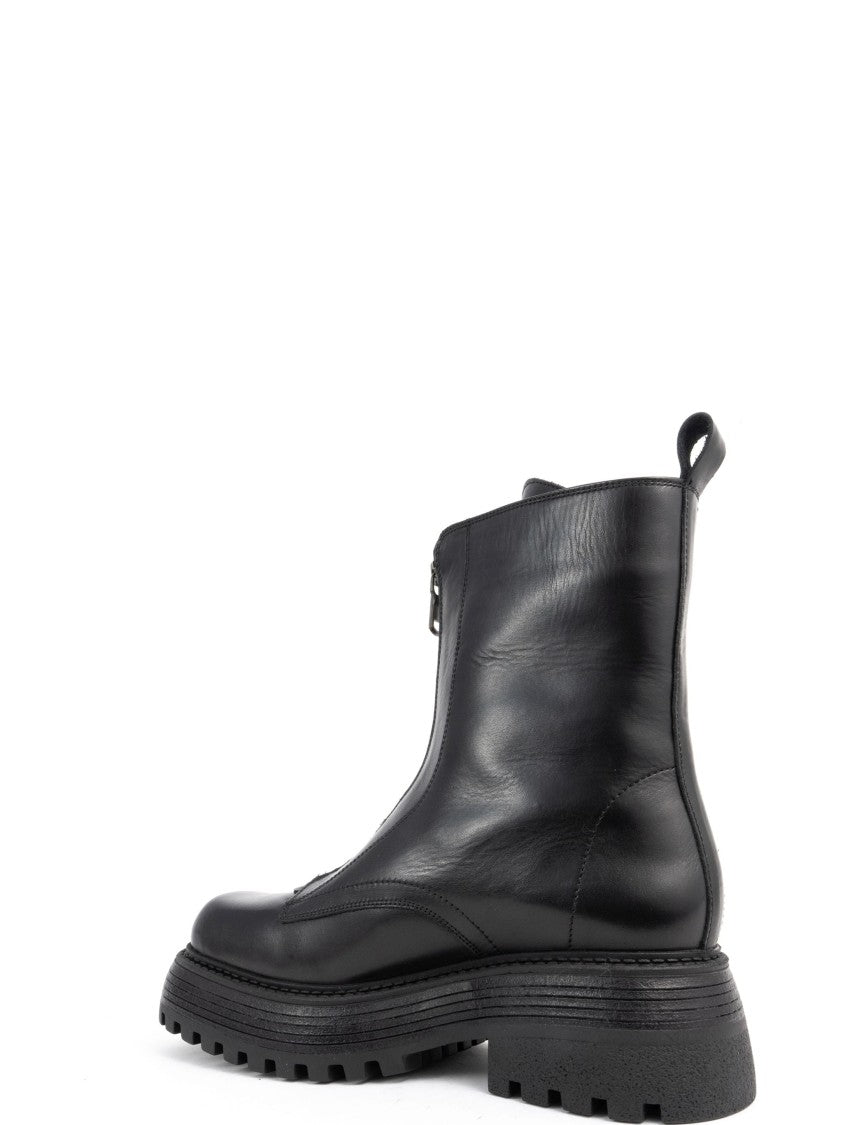 Sergio Moretti Ankle Boots With Zipper And Sole